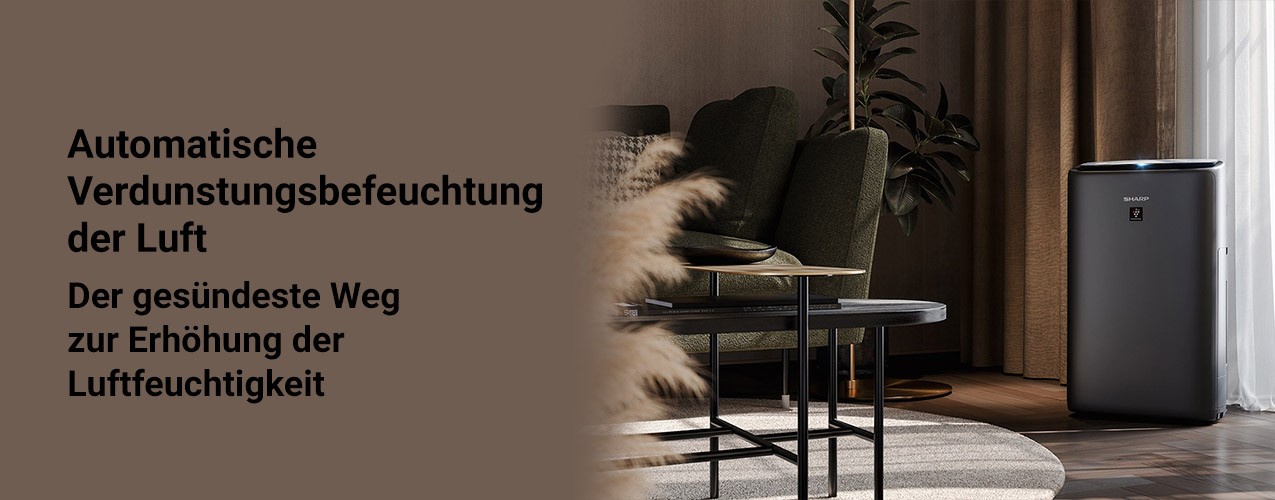 Sharp UA-KIN52E-H – Luftreiniger mit Luftbefeuchtung