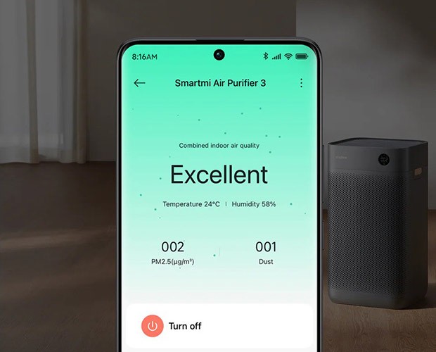 Steuerung des Smartmi Air Purifier 3 per Smartphone
