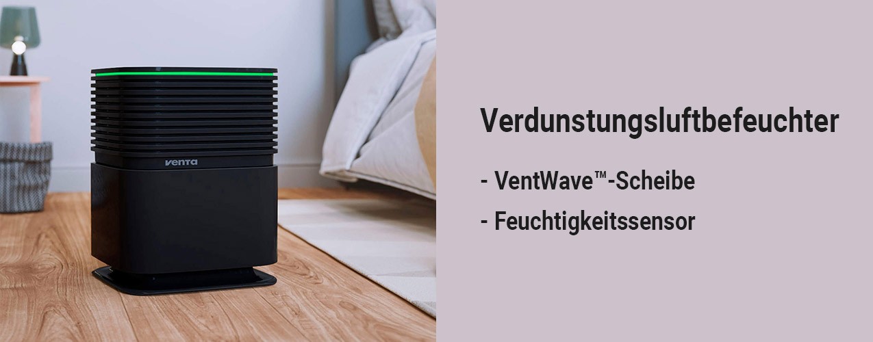 Verdunstungsluftbefeuchter Venta AH735 AeroStyle Compact Black