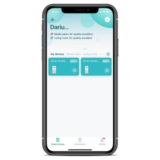 Xiaomi Mi Home - App-Screenshot, Geräteauswahl
