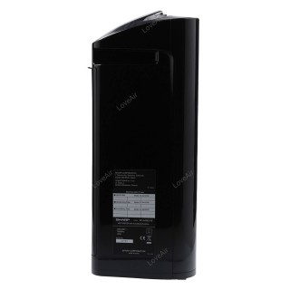 Sharp KC-A40EUB Seitenansicht, Informationsaufkleber