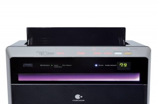 Panasonic F-VXR90G-K Sauberkeitssensor zeigt mäßige Luftqualität an