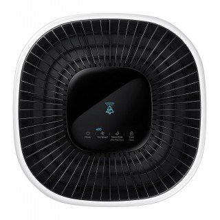 Samsung AX34R3020WW Display zeigt sehr gute Luftqualität und Automatikmodus