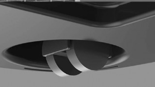 Toshiba CAF-X116XPL Ansicht von unten, Rad