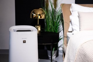 Anordnung des Luftreinigers Sharp UA-KIL60E-W