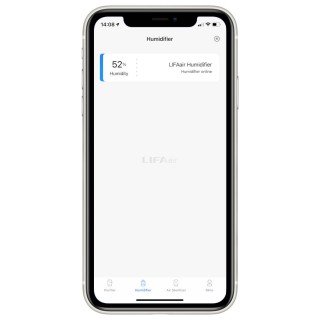 LIFAair LAH302 - Screenshot aus der App