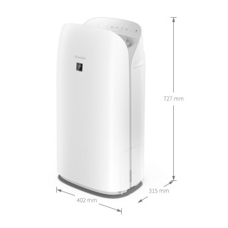 Sharp UA-KCP100E-W - Abmessungen des Reinigers