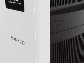 Boneco P710 - Nahaufnahme des Herstellerlogos