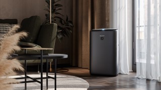 Sharp UA-KIN42E-H - Luftreiniger-Arrangement im Wohnzimmer