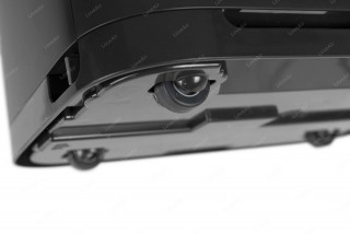 Sharp KC-G50EUH Ansicht von unten, Rollen und Verriegelung